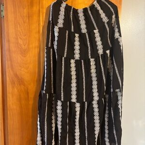 Fashion Nova Black and White Striped Dress